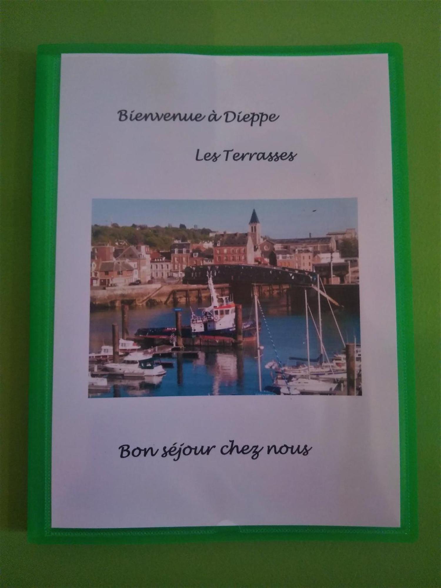 Les Belles Terrasses Dieppe ,3 Appartements , Le Vegetal De 1 A 8 Personnes , Le Tropical De 1 A 6 Personnes , Le Floral Avec Terrasse De 1 A 3 Personnes , Quartier Calme Au Stationnement Gratuit A Cote De L'Avenue Verte Buitenkant foto